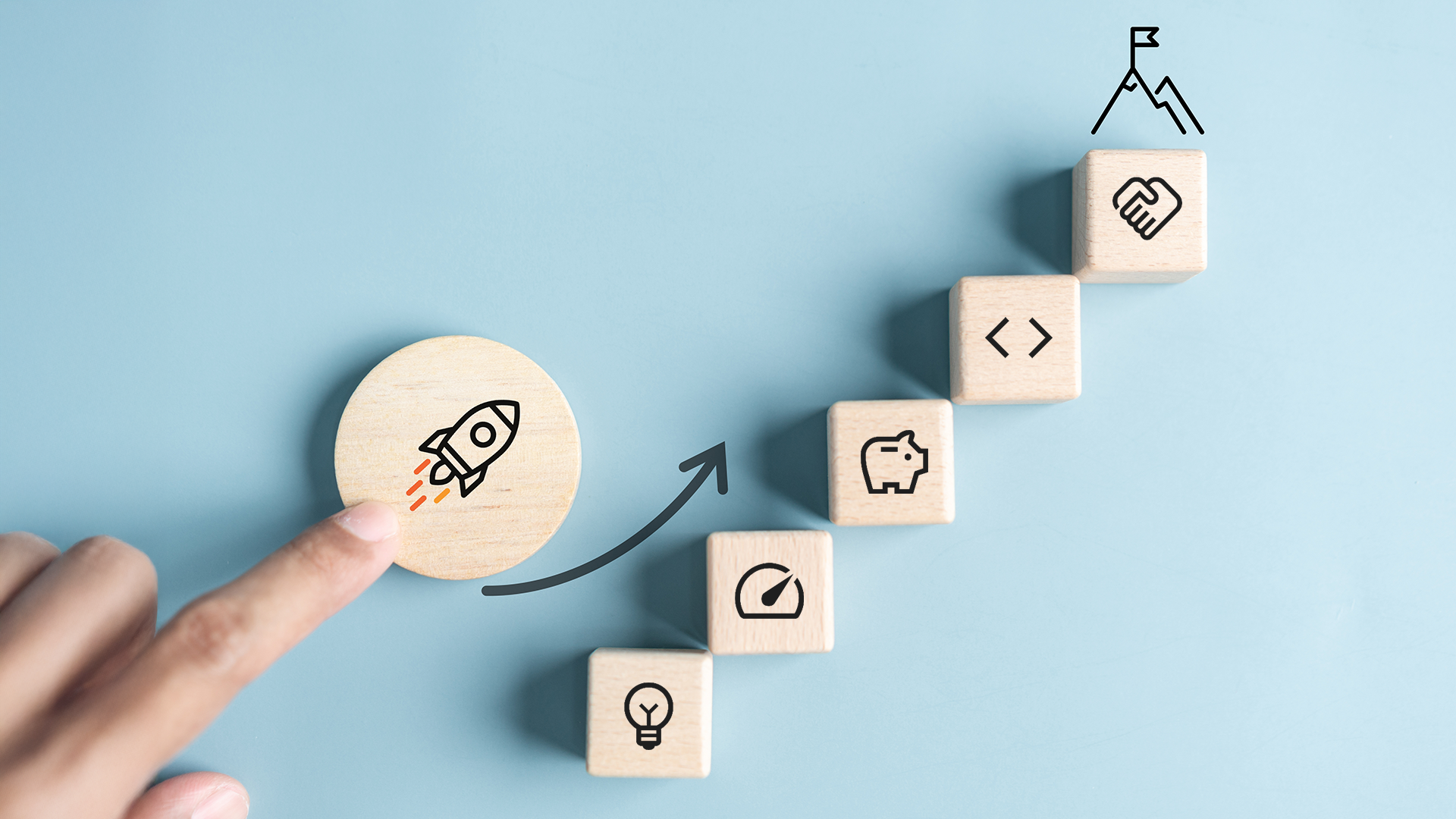 Banner shows the How L&Q help startups to navigate the challenges to speedy and cost efficient MVP delivery